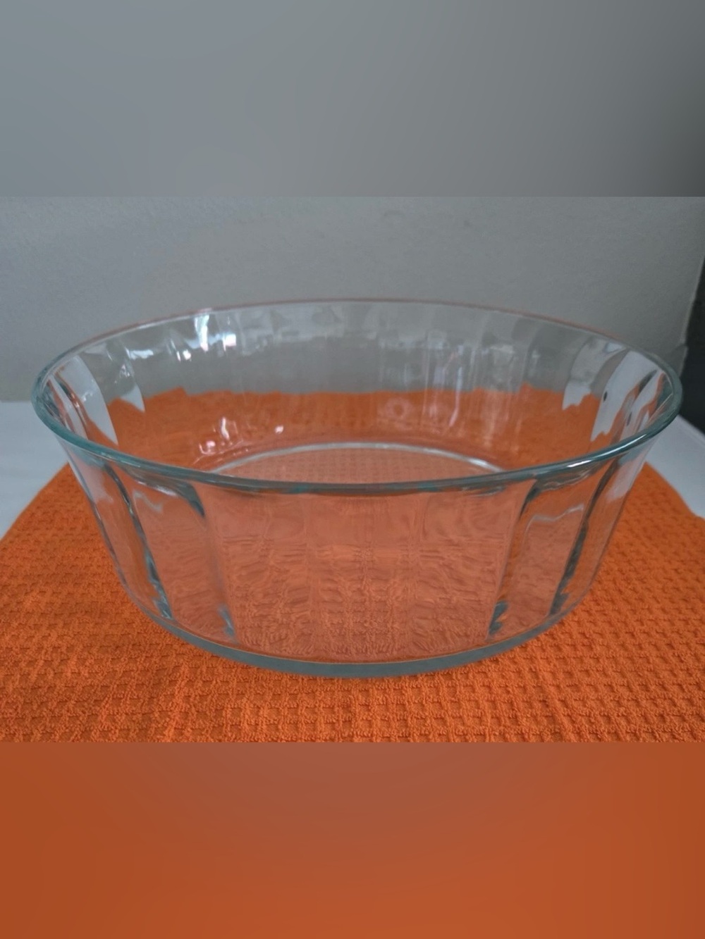 Indiana Glass Ultimate Serving Bowl Heavy Salad Fruit 12"x4" EUC Made in USA